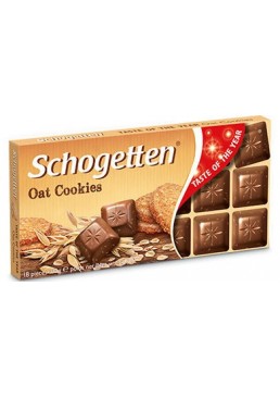 Шоколад молочный Schogetten с кусочками овсяного печенья, 100 г
